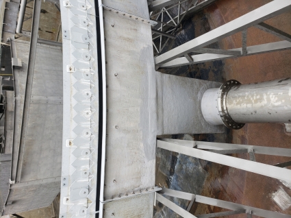 FRP Launder Drop Box Connection