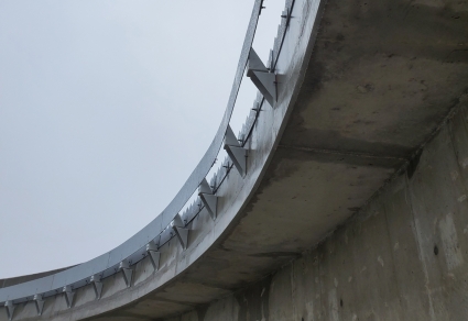 Palmerston ON, Canada - FRP Weirs & Scum Baffles, Gusseted Baffle Supports
