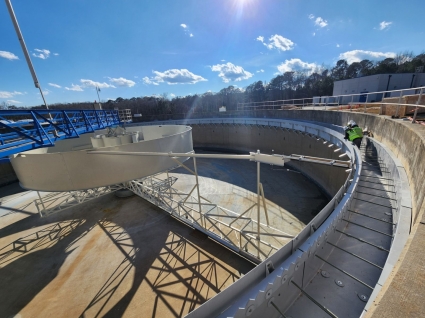 Camp Creek, Atlanta, GA, USA - FRP Launders, Weirs & Scum Baffles, FRP Supports